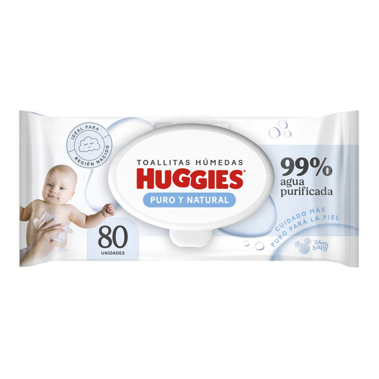 Toallitas Húmedas Huggies Puro&Natural 80 unid